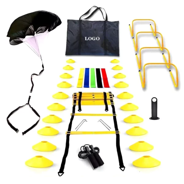 Speed Agility Training Set Kit Cones Ladder Fitness Equipment Exercises Sports Speed Training Agility Ladder