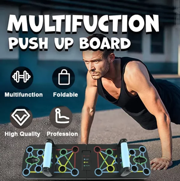 Body Muscle Training Foldable Push Up Board Home Fitness Equipment push up stand board - Image 2